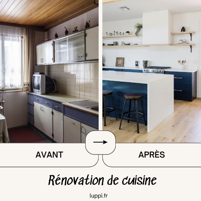 Avant/Après : transformation de la cuisine