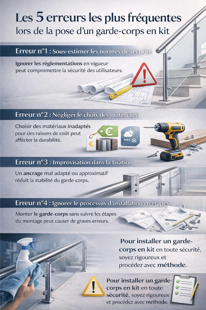 erreur pose garde corps kit